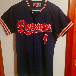 "PLEASURES" BASEBALL JERSEY